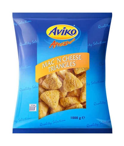Aviko 1kg Mac & Cheese Triangles | Frozen Party Snack