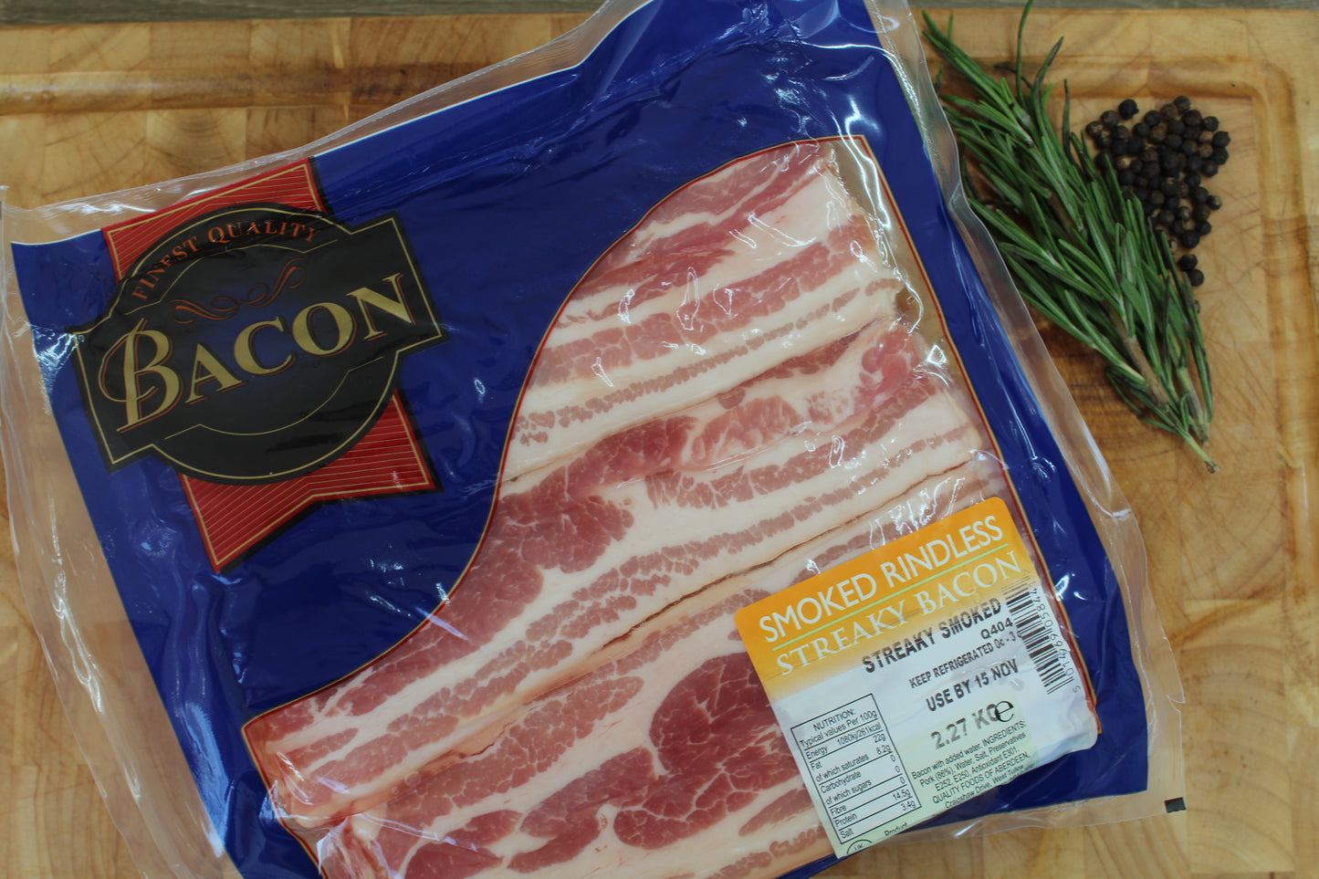 Premium Smoked Rindless Streaky Bacon