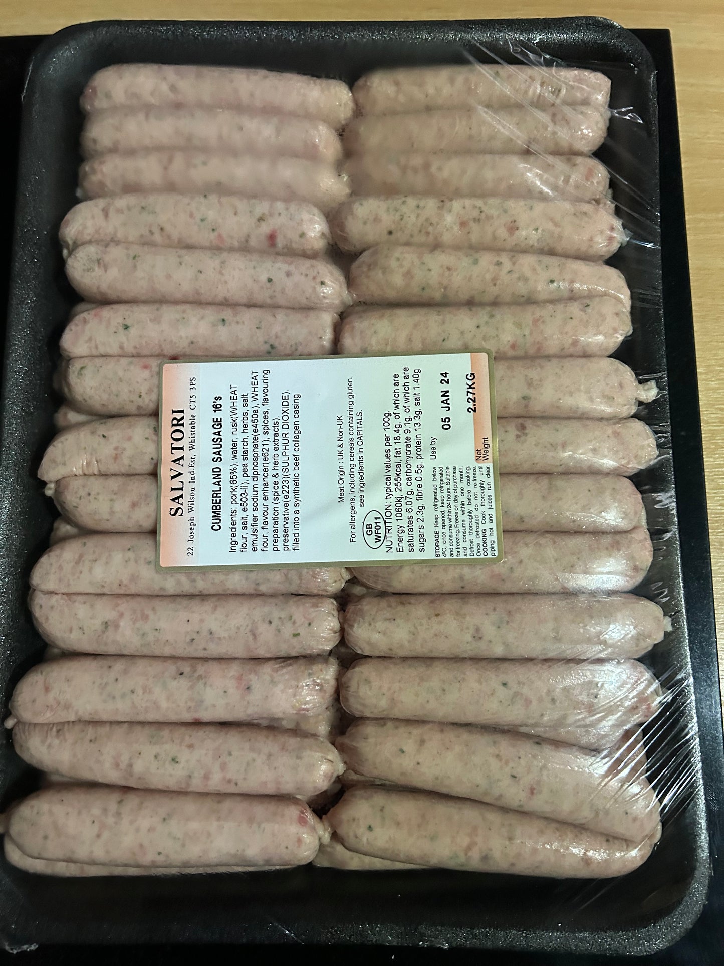 Fresh Cumberland Chipolata Sausages